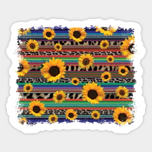 Serape Sunflower Sticker